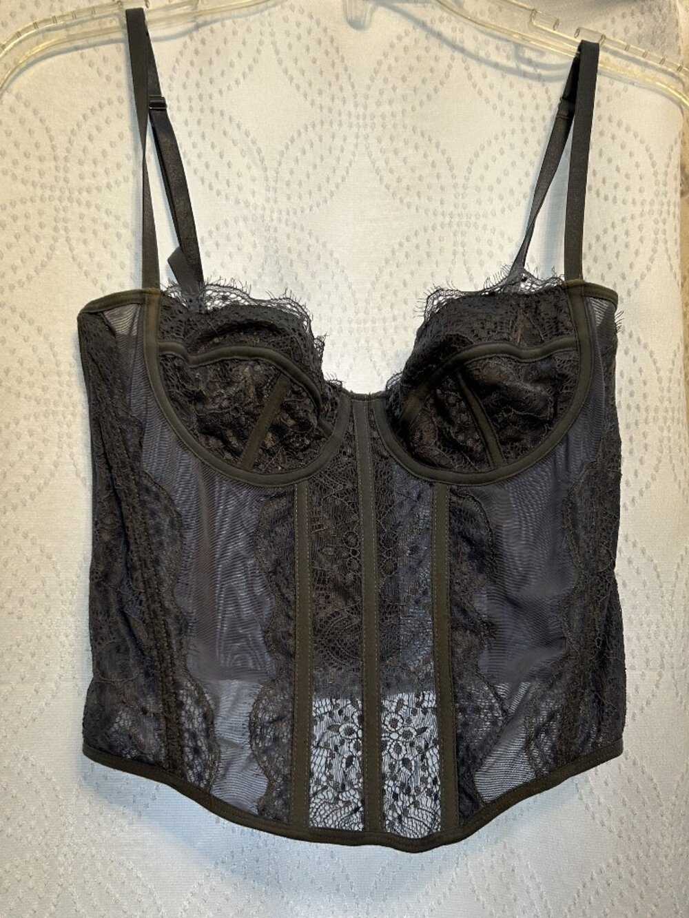 Light Blue Dealmore Corset Top Size Medium